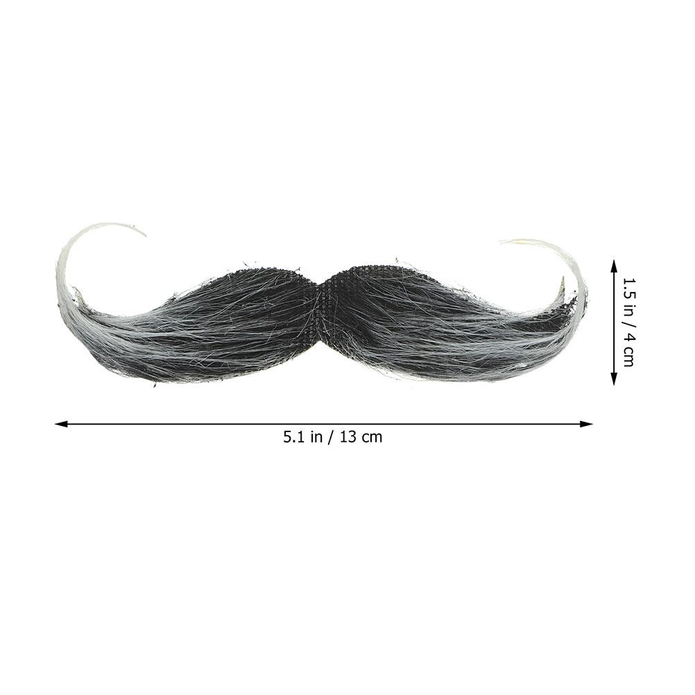 2 Pcs Cosplay Halloween Beard Man Outfits for Men Realistic Adult Cloth Mustache Party