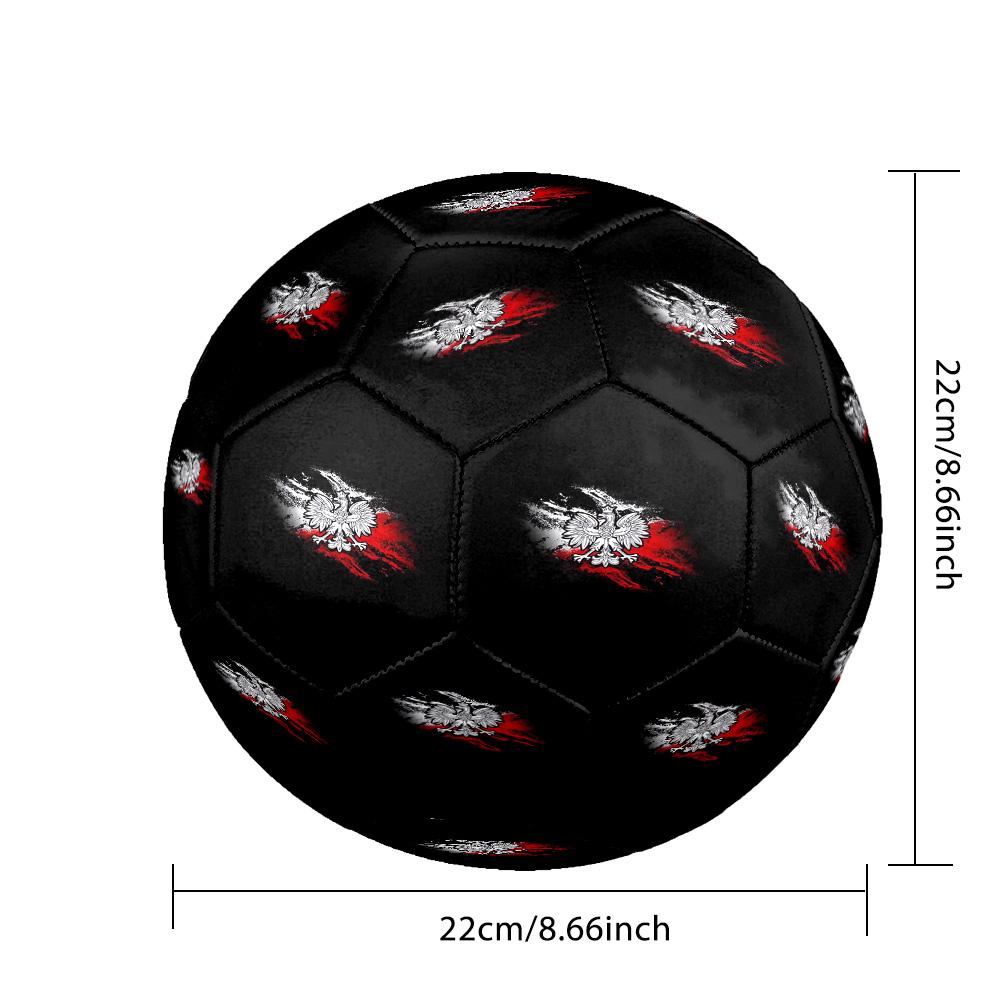 Poland Theme soccer ball Size 5 Soccer Ball Soft Touch Professional Training Football for Outdoor Sports