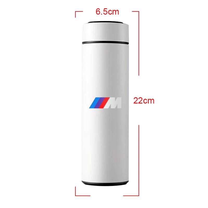 BAAD1 500ml Stainless Steel Car Emblem Intelligent Temperature Cup Coffee Cup For BMW X1 X2 X3 X5 X4 X6 X7 M3 M4 M5 F20 F40 F30 F34