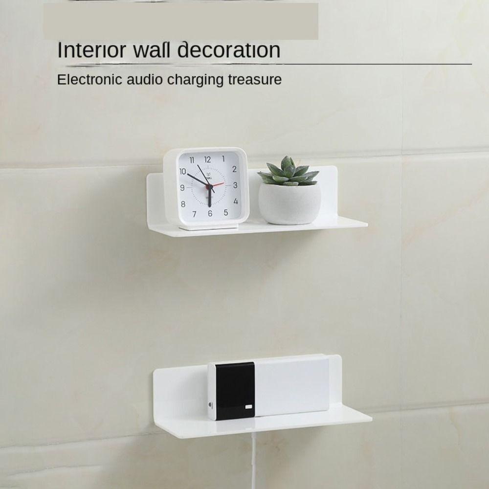 Настенные плавающие полки Акриловая клейкая полка Полка-выступ для дисплея Детская книжная полка Ванная комната