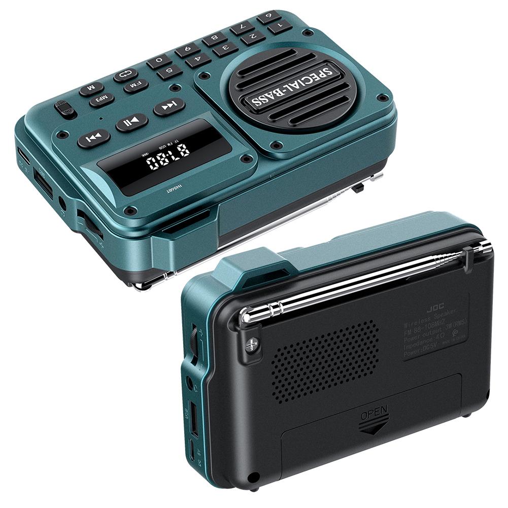 Портативное FM-радио Карманный беспроводной Bluetooth-динамик с FM-радиоприемником USB-слот для SD-карты MP3-плеер Перезаряжаемое FM-радио