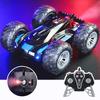 New Double-sided Drift Stunt Four-wheel Drive Car Rolling Rotation Light Sound Effect RC Spray Car 2.4G Off-road Vehicle Children's Toy Gift