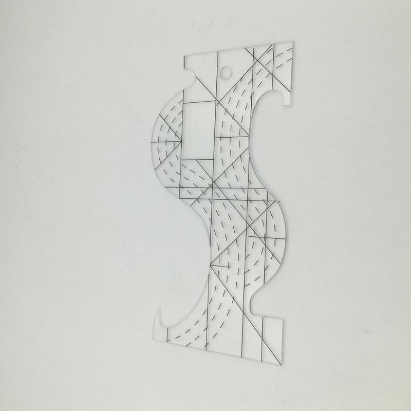 Template Quilting Tool Plastic Ruler Processing Sewing Ruler Acrylic Patchwork Multi-Purpose Tailor Ruler