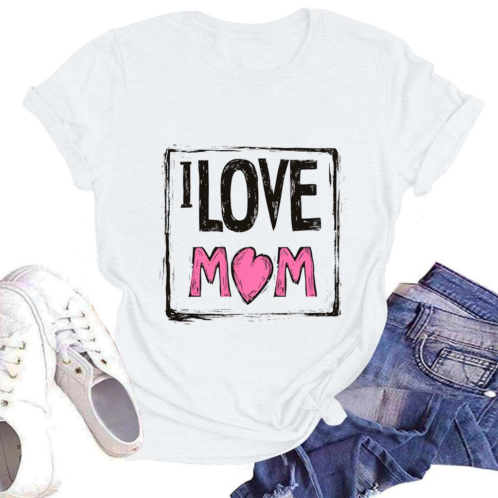 Женская повседневная футболка с круглым вырезом и коротким рукавом