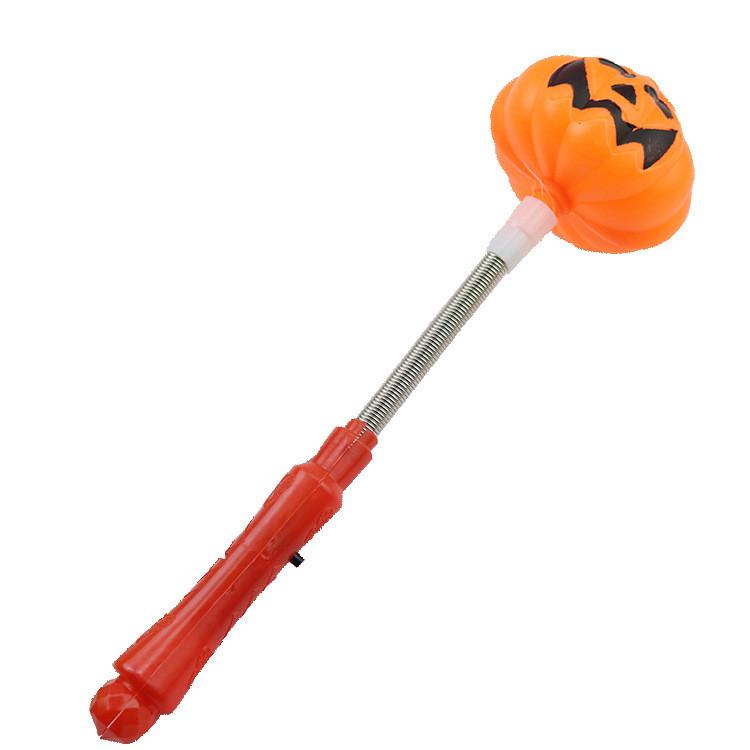 Разноцветные светящиеся палочки на Хэллоуин для детских праздничных сувениров с дизайном улыбающейся тыквы