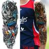 1 PC 480*170MM Full Arm Temporary Tattoo Sticker Sleeve Men Women Fashion Sexy Fake Tattoo Wolf  Lion Tiger Painting Tattoo Skull Angel Tattoo