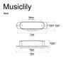 Musiclily 50mm Telecaster Pickup for Tele Electric Guitar Neck, Chrome