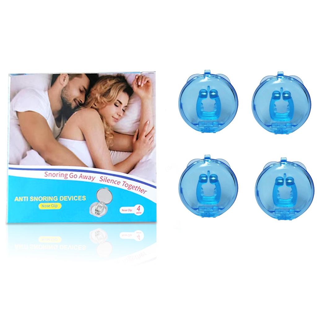 1/2/4/6/8 шт. Силиконовый Магнитный Зажим для Носа от Храпа Stop Snoring С Футляром Легкое Дыхание Улучшение Апноэ Сна Защитное Устройство Ночное