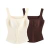 ZAZA homemade European and American style, wholesale women's clothing, fashionable and versatile temperament, corset-type knitted sweater top