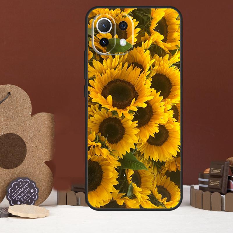 Sunny Sunflower Case For Xiaomi 15T 14T 13T 14 15 Ultra 17 Pro Max POCO F8 Ultra F5 F6 F7 X5 X6 X7 Pro Cover