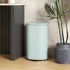 Kitchen Trash Can 30 Liter Step Trash Can with Soft-Close Lid, Metal Pedal, Green, 36.5 X 31 x 61 cm