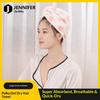 Women's Water Absorbent Quick-Drying Thickened No Shedding Hair Drying Cap Towel Headscarf