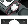 ABS Car Console CD Panel Multimedia Switch Buttons Sequ Volume Button Cover For Mercedes Benz C E Class W204 W212 GLK X204