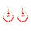 Christmas Tree Drop Earrings With Electroplated Finish Festive For Celebrations