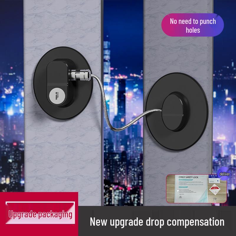 Многофункциональный замок без сверления, безопасный для детей: Для окон, холодильников, ящиков, шкафов, туалетов