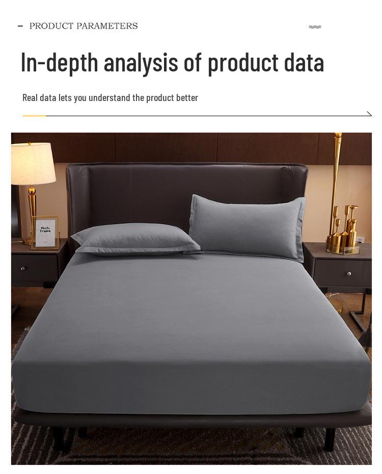 All-Cotton Non-Slip Fitted Bed Sheet and Mattress Protector