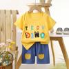 Children's Casual Short-sleeved Summer Cotton T-shirt Set for Boys and Girls