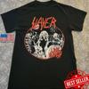 Футболка Slayer South of Heaven Винтажная Металл Рок Графическая Футболка Мужская Черная Унисекс Футболка