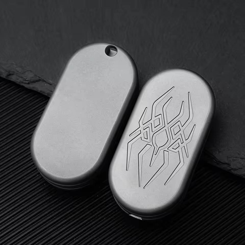 Creative Spider Three-Layer Fidget Slider Edc Titanium Alloy Adult Haptic Sensory Anti Stress Sensory Fidgeting Toys