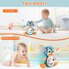 Baby Crawling Toy Musical Penguin Infant Moving Walking Dancing Toys with Light Toddler Interactive Development Tummy Time Gift