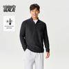 Men's Heat-Retaining Wavy Fleece Half-Zip Sweatshirt