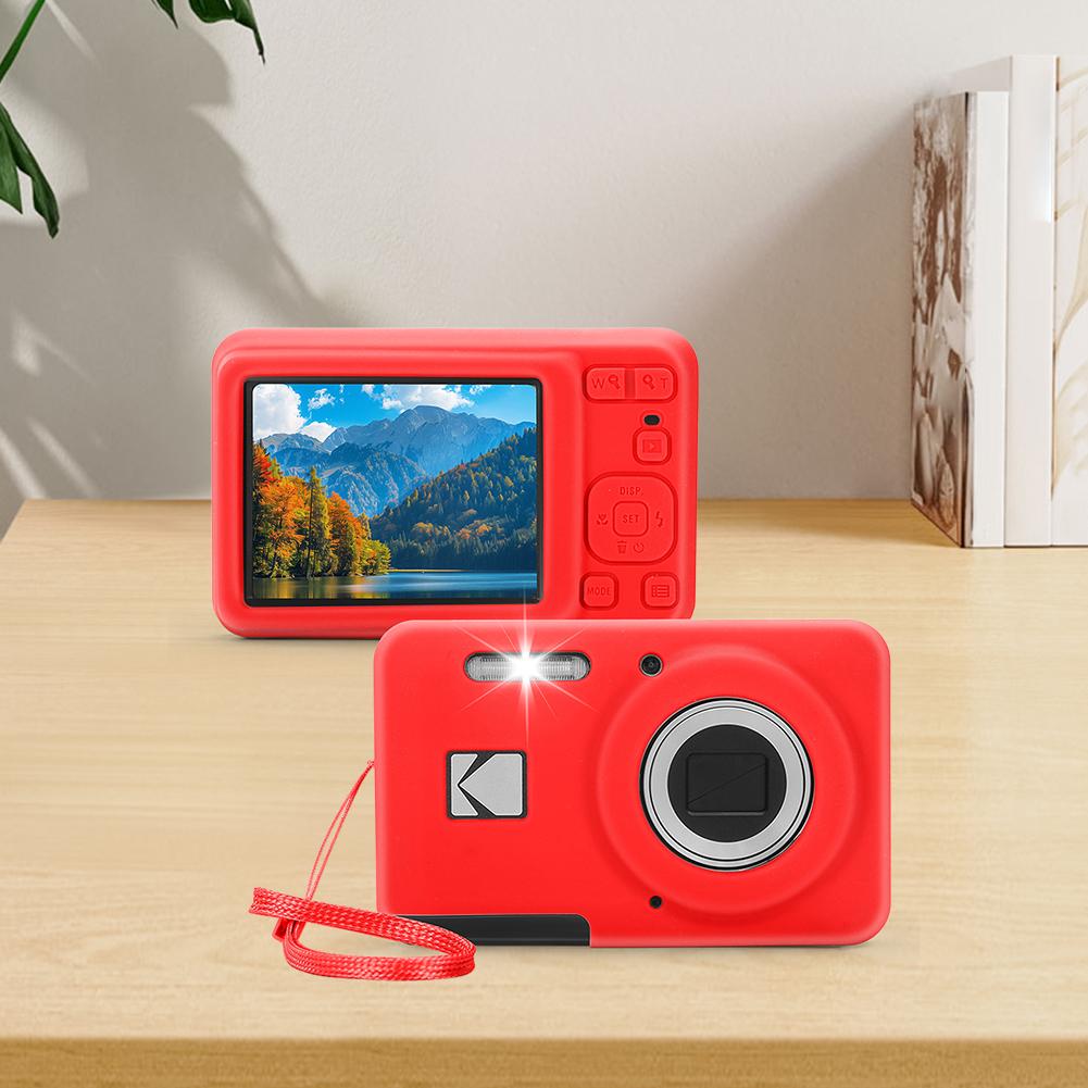 Для KODAK PIXPRO FZ55 Мягкий силиконовый защитный чехол Однотонный чехол для корпуса камеры Износостойкий чехол для защиты камеры для путешествий на открытом воздухе
