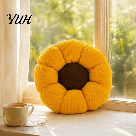 Милый эстетичный коврик на стул, вельветовая подушка с цветочным узором, декоративная подушка-плед для пола, акцент для гостиной, дивана, кровати, дивана, декора сидений, дома
