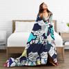Super Warm Blankets Decorative Homestucked Manga Throw Blanket  Flannel Bedspread For Outdoor Street Trend Sofa Bed Cover