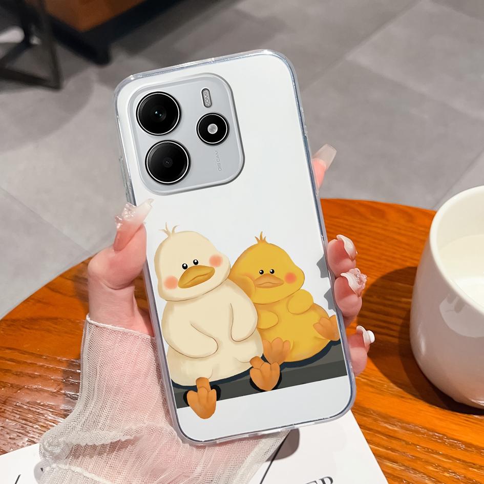 Забавные черные задние крышки для кота для Redmi Note 14 Pro Plus A3 K80 Pro A4 14R новый чехол для телефона эстетический дизайн жидкий силиконовый мягкий корпус для Redmi бампер