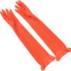 1 Pair Household Extra Long Kitchen Gloves Rubber Cleaning Gloves Non-Slip Reusable Natural Latex Wash Gloves JT389