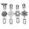 Fashion Scarf Buckles 4Pcs Vintage Sweater Clips for Women Girls, Retro Floral Cardigan Clips, Elegant Clasps Clothing Fasteners Shawl Clip,