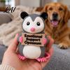 3D Printed Possum Figurine Emotional Support Opossum Figurine Statue Collectible Animal Sculpture for Home Office Desktop Decoration Tabletop