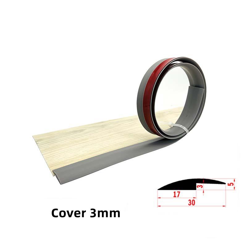 1M Self-adhesive Seam Strip Soft PVC Flooring Threshold Transition Sealing Strips Floor Threshold Anti-collision Seam Edge Trim