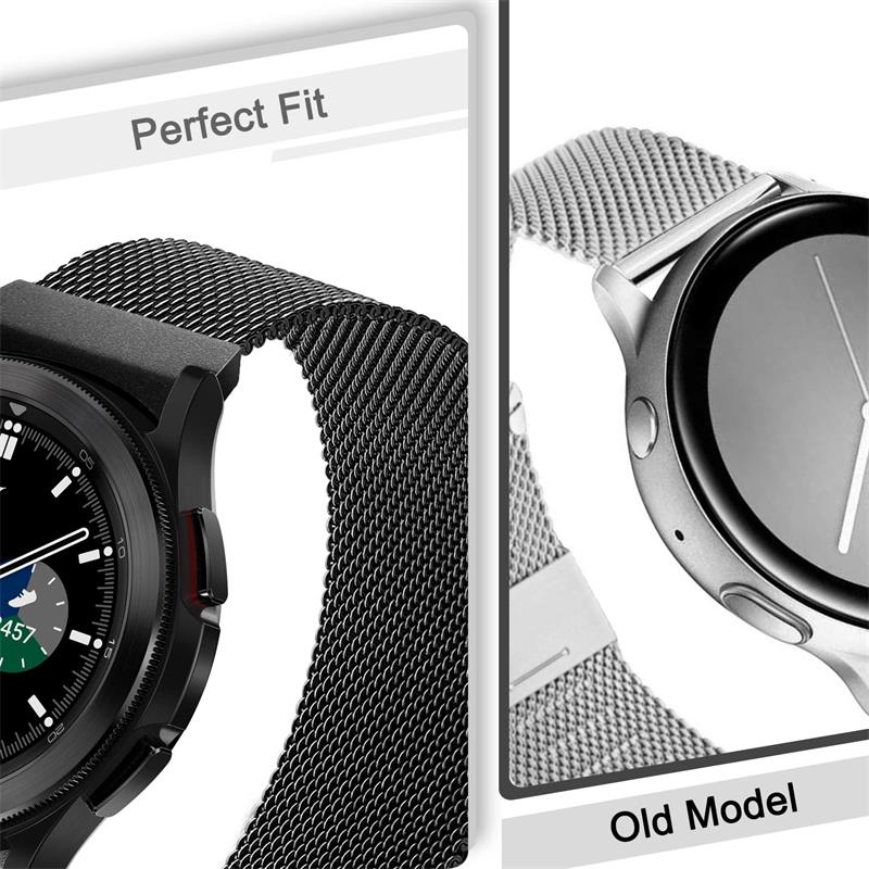 Ремешок 20 мм без зазоров для Samsung Galaxy Watch 7 5 pro/4 Classic 44мм 46 40мм 43мм 47мм Миланский петлевой браслет Ремешок Galaxy Watch 6