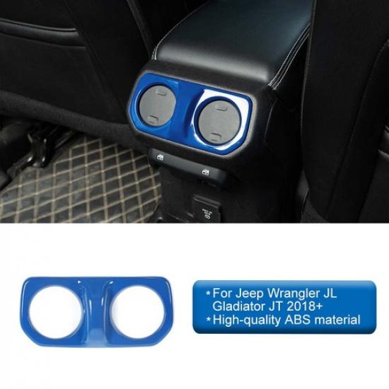 Синий Полный Комплект Декоративных Накладок на Центральную Консоль для Jeep Wrangler JL JT 2018-