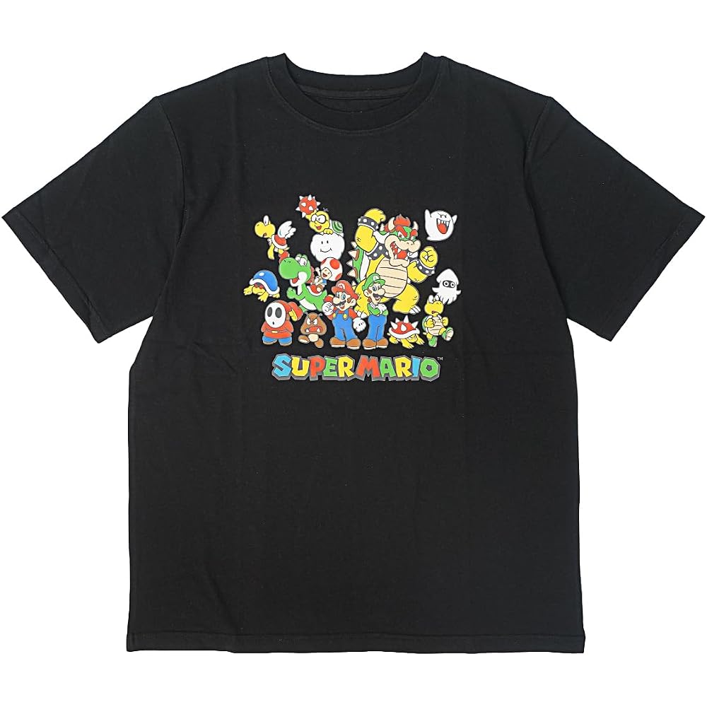 [Fine Plus] T-shirt Super Mario All Stars Short Sleeve Merchandise Mario Luigi Yoshi Characters