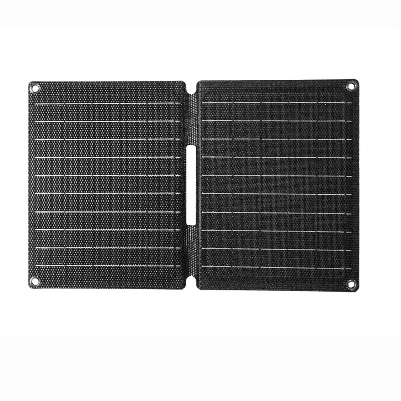 50W Folding Solar Panel Portable ETFE Solar Charger Cells Type-C/USB 5V Output for Outdoor Camping Hiking Phone Charging