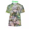 New Genshin Impact 3D Printed T-shirt Summer Men and Women Personality Cartoon Game T-shirt