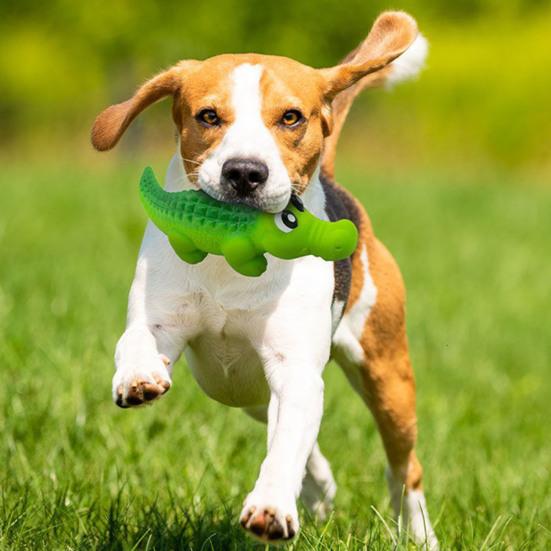 Жевательная игрушка для собак в форме крокодила со звуком, чистка зубов, избавление от скуки, чистка зубов, игрушка для домашних животных, товары для собак