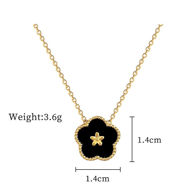 Real Gold Cold Necklace In The E-Commerce Good Goods Furnace, Women'S Collarbone Chain With Jewelry