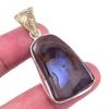 Natural Boulder Opal Gemstone 925 Solid Sterling Silver Gift Pendant 1.75" o9D78