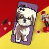 Cartoon Shih Tzu Dog Case For Oppo A94 A74 A54 A60 A40 A80 A16 A76 A96 A98 A58 A78 A18 A38 A57 A17 A15 A5 A6 Pro