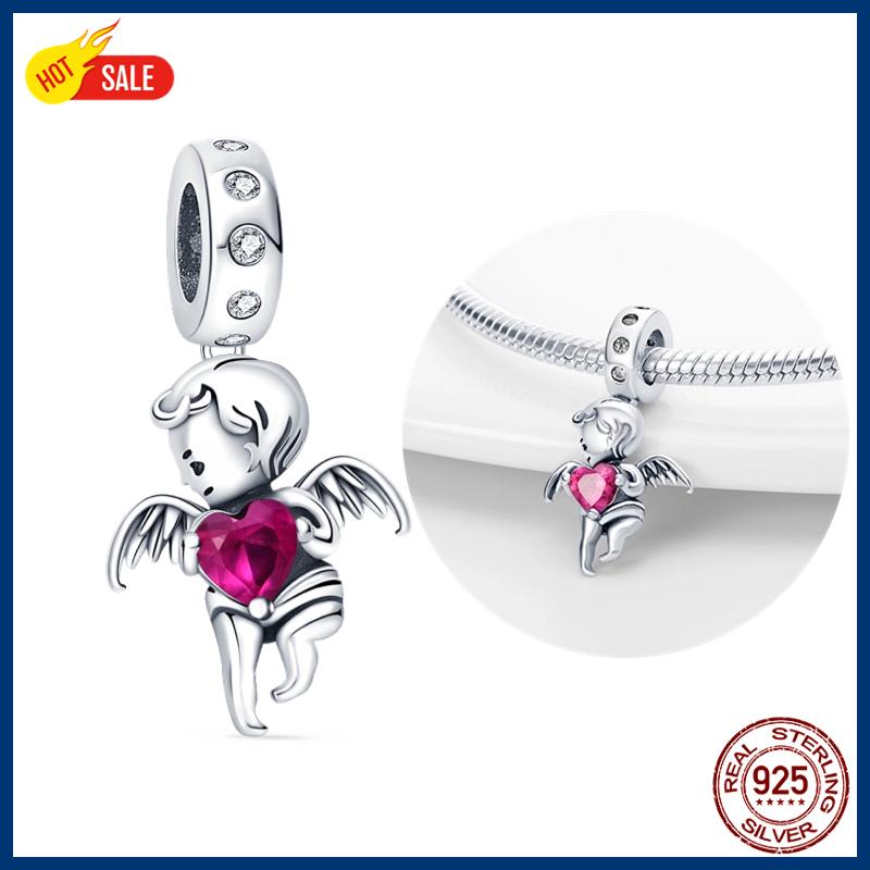 100% S925 Sterling Silver Firefly Charms Evil Eye Hot Air Balloon Blue Charms Fit Original Bracelet DIY Jewelry Making