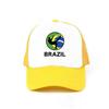 Men Women Football Brazil Team Snapback Cap 2018 Brazil Fan Soccer Sports Cap Yellow Green Brazil National Parrot Flag Hat YY456