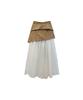 Meuameu Blazer Crop Layered Skirt