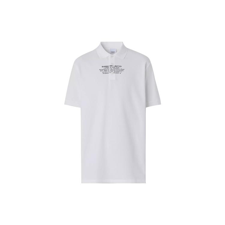 Burberry Polo Shirt Men's White 80427511