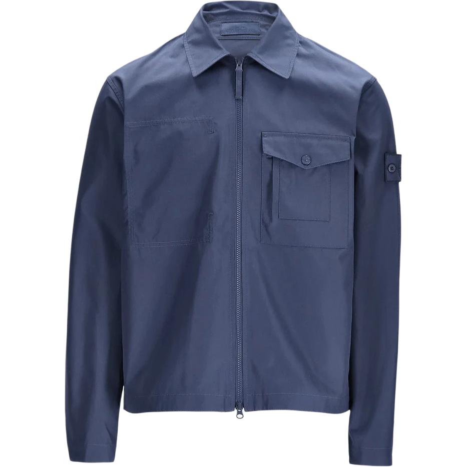 Stone Island Solid Color Zip Pocket Long Sleeve Shirt Men shirts L1S151200011S0F01-V002E