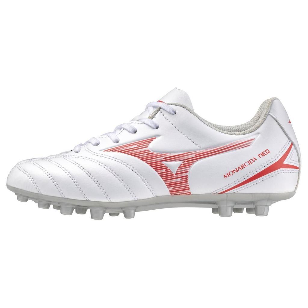 Mizuno Monarcida Neo 3 Ag Soccer Shoes Unisex Soccer Shoes White Red P1GA242660