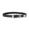 Women's Genuine Leather Cross-Border Waistband: Simple, Versatile, Pure Cowhide Belt for Summer, Black Jeans Style