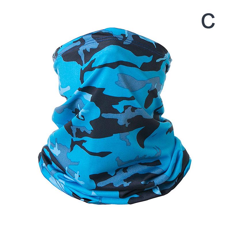 UV Protection Scarf Ice Silk Face Cover Neck Tube Quick-drying Outdoor Fishing Cycling Face Head Wrap Cover Breathable Bandana